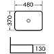 Купить Раковина-чаша Grossman 48 GR-3016 Белая в магазине сантехники Santeh-Crystal.ru