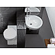 Купить Раковина Hatria You and Me 46 R Y0H701 угловая Белая в магазине сантехники Santeh-Crystal.ru