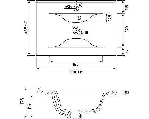 Купить Раковина Iddis 60 0136000i28 Белая в магазине сантехники Santeh-Crystal.ru