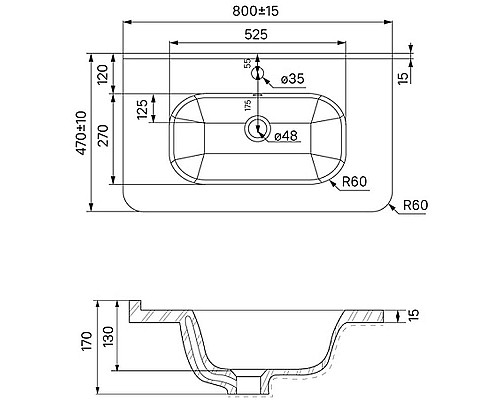 Приобрести Раковина Iddis 80 0108000i28 Белая в магазине сантехники Santeh-Crystal.ru