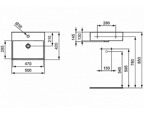 Santeh-Crystal.ru: Раковина Ideal Standard Strada 50 K077701 Euro White Заказать Раковина Ideal Standard Strada 50 K077701 Euro White в магазине сантехники Santeh-Crystal.ru