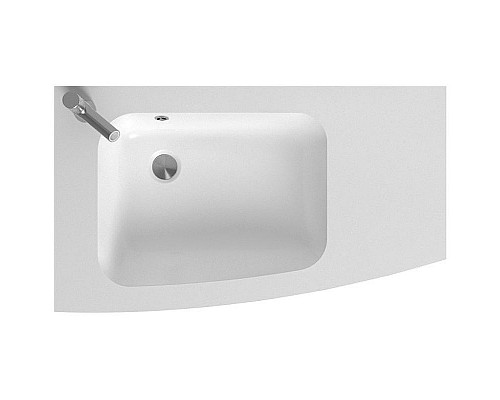 Купить Раковина Jacob Delafon Nona 80 L EB1884RU-DE1 Белая в магазине сантехники Santeh-Crystal.ru
