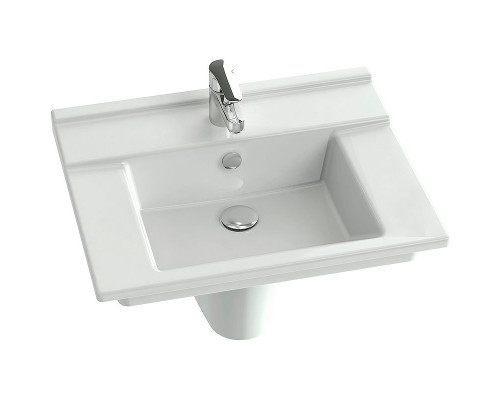Приобрести Раковина Jacob Delafon Struktura 60 EXI112-00 Белая в магазине сантехники Santeh-Crystal.ru