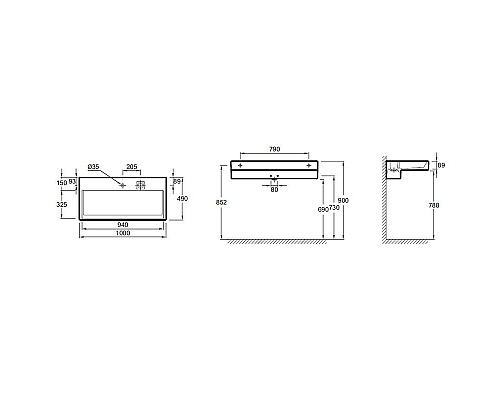 Santeh-Crystal.ru: Раковина Jacob Delafon Terrace 100 EXC112-00 без подсветки Купить Раковина Jacob Delafon Terrace 100 EXC112-00 без подсветки в магазине сантехники Santeh-Crystal.ru