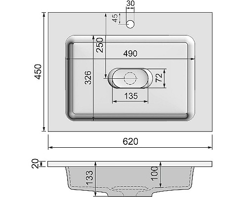 Santeh-Crystal.ru: Раковина Jorno Modul 65 Mol.08.65/W Белая Приобрести Раковина Jorno Modul 65 Mol.08.65/W Белая в магазине сантехники Santeh-Crystal.ru