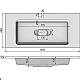 Заказать Раковина Jorno Modul 100 Mol.08.100/W Белая в магазине сантехники Santeh-Crystal.ru