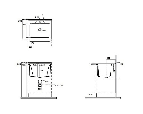 Santeh-Crystal.ru: Хозяйственная раковина Kerasan Aquadom 60 29201 Белая с 1 отверстием под смеситель Приобрести Хозяйственная раковина Kerasan Aquadom 60 29201 Белая с 1 отверстием под смеситель в магазине сантехники Santeh-Crystal.ru