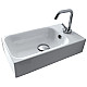 Купить Раковина Kerasan Cento 45 353701Rx1 Белая в магазине сантехники Santeh-Crystal.ru