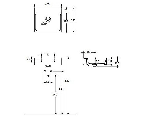 Santeh-Crystal.ru: Раковина Kerasan Cento 40 353901x0 Белая Купить Раковина Kerasan Cento 40 353901x0 Белая в магазине сантехники Santeh-Crystal.ru
