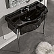 Приобрести Раковина Kerasan Retro 100 105004 nerox1 Черная блестящая в магазине сантехники Santeh-Crystal.ru