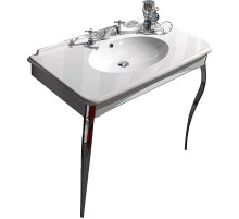 Раковина-консоль Kerasan Retro 100 1049K0 bix3 cr legs Белая Хром