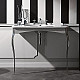 Купить Раковина-консоль Kerasan Retro 100 1049K0 bix3 cr legs Белая Хром в магазине сантехники Santeh-Crystal.ru