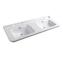 Раковина Kerasan Waldorf 150 4143K1bi/crx3 двойная Белая