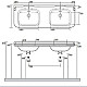 Купить Раковина Kerasan Waldorf 150 4143K1bi/crx3 двойная Белая в магазине сантехники Santeh-Crystal.ru