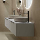 Раковина накладная Kludi Resa R 40 58CW10O2 цвет Серо-бежевый матовый