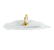 Столешница под раковину Migliore Amelia 80 28419 Bianco Cristallino