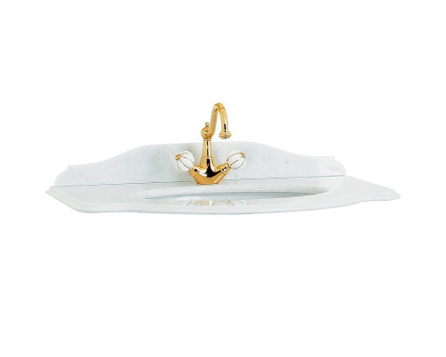 Купить Столешница под раковину Migliore Amelia 80 28419 Bianco Cristallino в магазине сантехники Santeh-Crystal.ru