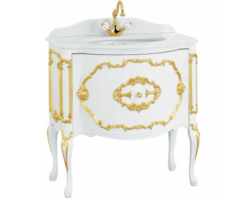 Купить Столешница под раковину Migliore Amelia 80 28419 Bianco Cristallino в магазине сантехники Santeh-Crystal.ru