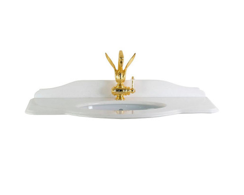 Заказать Столешница под раковину Migliore Amelia 100 27775 Bianco Cristallino в магазине сантехники Santeh-Crystal.ru