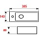 Приобрести Раковина Mira 38 R MR-3814R Белая в магазине сантехники Santeh-Crystal.ru