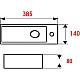 Купить Раковина Mira 38 L MR-3814L Белая в магазине сантехники Santeh-Crystal.ru