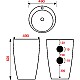 Купить Раковина Mira 49 MR-4949NP Белая в магазине сантехники Santeh-Crystal.ru