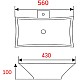 Купить Раковина-чаша Mira 56 MR-5003A Белая в магазине сантехники Santeh-Crystal.ru