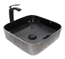 Раковина-чаша Mira 39 MR-3939BS Черная Серебро