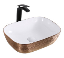 Раковина-чаша Mira 46 MR-4632LWG Белая Золото