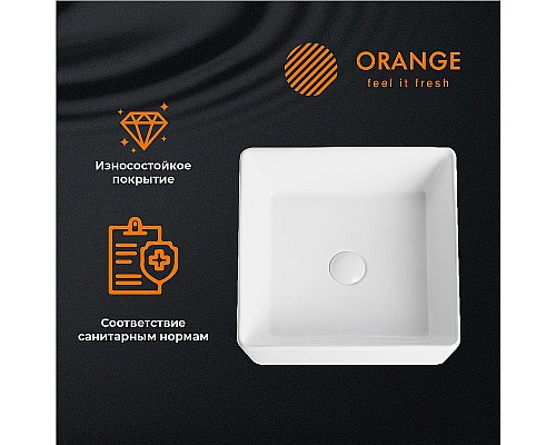 Купить Раковина-чаша Orange 46 B02-460W Белая в магазине сантехники Santeh-Crystal.ru