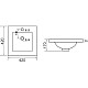 Купить Раковина Orange 41 B03-410W Белая в магазине сантехники Santeh-Crystal.ru