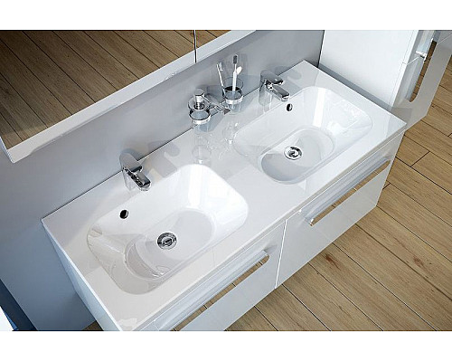 Приобрести Раковина Ravak Chrome 120 XJG01112000 двойная Белая в магазине сантехники Santeh-Crystal.ru