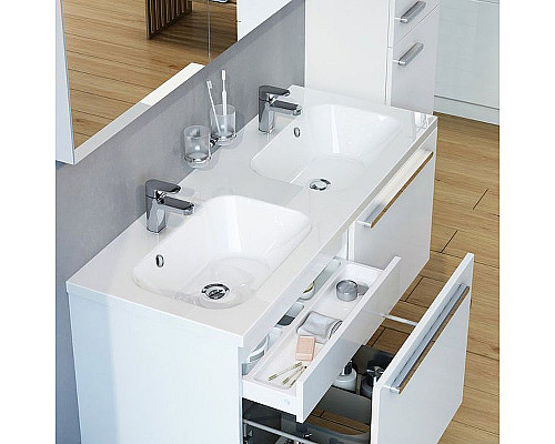 Приобрести Раковина Ravak Chrome 120 XJG01112000 двойная Белая в магазине сантехники Santeh-Crystal.ru