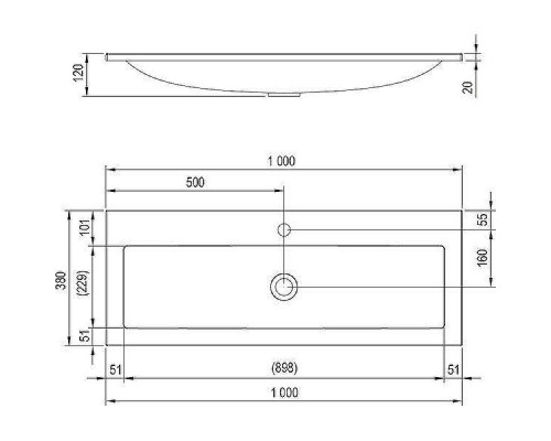 Купить Раковина Ravak Clear 100 XJJ01110000 Белая в магазине сантехники Santeh-Crystal.ru