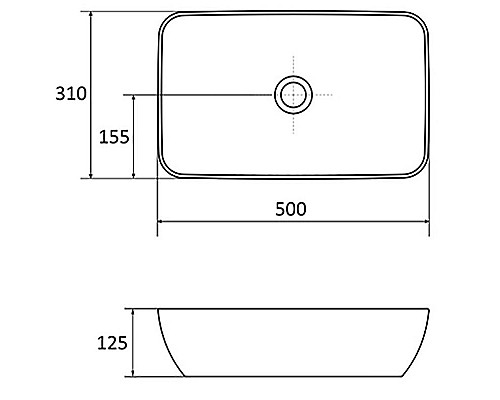 Заказать Раковина-чаша Ravak Uni Slim 50 XJX01150001 Белая в магазине сантехники Santeh-Crystal.ru