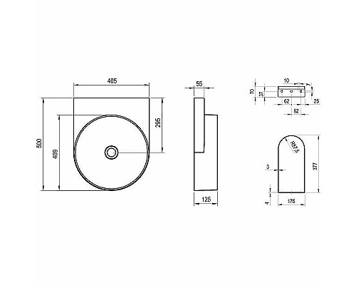 Santeh-Crystal.ru: Раковина Ravak Yard 40 XJX01040000 Белая Заказать Раковина Ravak Yard 40 XJX01040000 Белая в магазине сантехники Santeh-Crystal.ru
