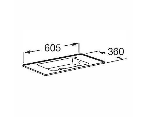 Заказать Раковина Roca Debba Unik 60 32799H00Y Белая в магазине сантехники Santeh-Crystal.ru