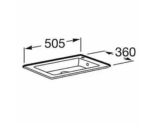 Купить Раковина Roca Debba Unik 50 32799J00Y Белая в магазине сантехники Santeh-Crystal.ru