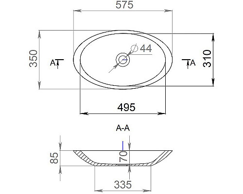 Santeh-Crystal.ru: Раковина 57,5x35 см Salini S-Sense Callista 02 1101102G Заказать Раковина 57,5x35 см Salini S-Sense Callista 02 1101102G в магазине сантехники Santeh-Crystal.ru