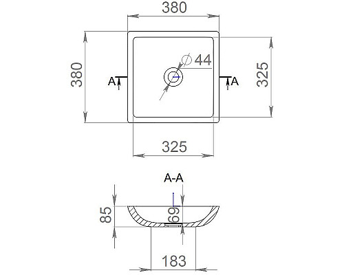 Santeh-Crystal.ru: Раковина 38x38 см Salini S-Stone Callista 04 1101208SM Приобрести Раковина 38x38 см Salini S-Stone Callista 04 1101208SM в магазине сантехники Santeh-Crystal.ru