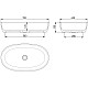 Купить Раковина 69x39,5 см Salini S-Stone Luce 110721M в магазине сантехники Santeh-Crystal.ru
