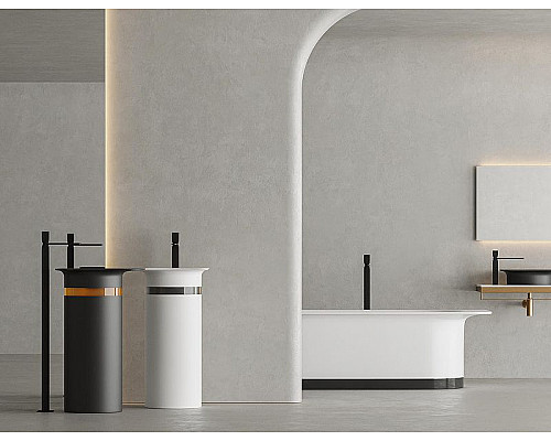 Приобрести Раковина напольная 54x44,7 см Salini S-Stone Ninfea 01 130221M в магазине сантехники Santeh-Crystal.ru