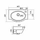 Купить Раковина Santek Форум 45 R 1WH110545 Белая в магазине сантехники Santeh-Crystal.ru