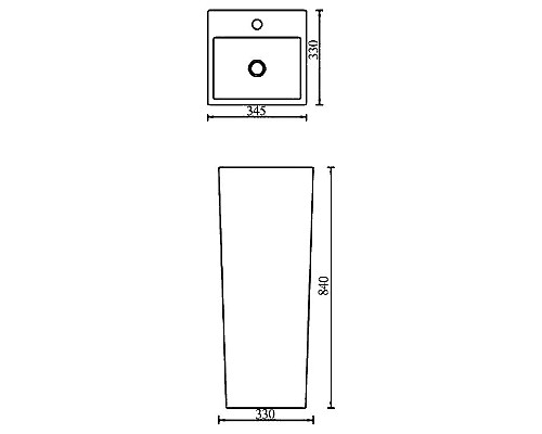 Приобрести Раковина SantiLine 35 SL-4010 Белая в магазине сантехники Santeh-Crystal.ru