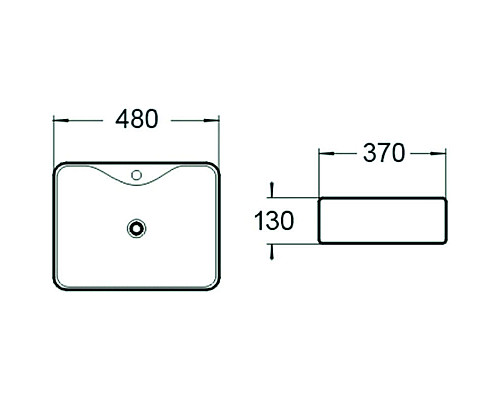 Приобрести Раковина SantiLine 48 SL-1011MB Черная матовая в магазине сантехники Santeh-Crystal.ru