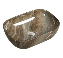 Раковина-чаша SantiLine 45 SL-7023 Темно-коричневый мрамор