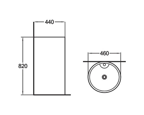 Купить Раковина SantiLine 46 SL-4003MB Черная матовая в магазине сантехники Santeh-Crystal.ru
