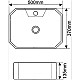 Купить Раковина SantiLine 50 SL-1083 Белая в магазине сантехники Santeh-Crystal.ru