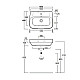 Купить Раковина Simas Baden Baden 60 BB10bix1 Белая в магазине сантехники Santeh-Crystal.ru
