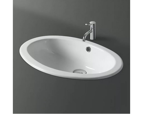 Купить Раковина Simas Top E Lavabi D Arredo 55 S50P bi Белая в магазине сантехники Santeh-Crystal.ru